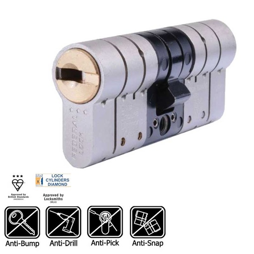 [XBS33045DUO] XBS 3* TS007 Security Cylinder 30/45
